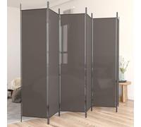 FENLAX Paravent - Anthracite - 300 x 220 cm - En tissu durable et polyvalent - Pour chambre à coucher, maison, salon, chambre à coucher, salon - Design pliable - Peu encombrant