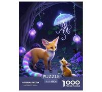 Fennec Fox 1000 Pièce Puzzle Jeu Éduchatif Classique Jigsaw Puzzle Belle Décoration Puzzle pour Adultes Et Enfants 38x26cm/1000pcs