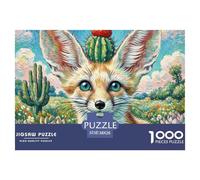Fennec Fox 1000 Pièces Jigsaw Puzzle Animaux Famille Classiques Jeu Éduchatif Qualité Supérieure Jouets 38x26cm/1000pcs