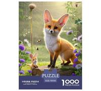 Fennec Fox 1000 Pieces Puzzle en Papier Détente & Relaxation De l'art De La Décoration Moderne Adultes Et Enfants Dès 14 Ans 70x50cm/1000pcs