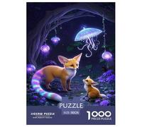 Fennec Fox 1000 Pieces Puzzle Mignon Puzzles The Art of Colour Puzzle en Papier pour La Décoration Intérieure Œuvre Artistique À Assembler Jouets Défi 38x26cm/1000pcs