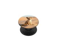 Fennec Fox Desert Wildlife Dunes Sable Nature Design PopSockets PopGrip Adhésif