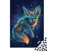 Fennec Fox Digital Art Puzzle 1000 Pièces, Cadeau d'hiver, 70x50cm/1000pcs | Pour un loisir concentré : ce puzzle 1000 pièces pour adultes convient aux amateurs d'images détaillées.