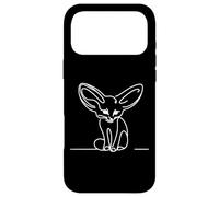 Fennec Fox Line Art Minimaliste Motif Animal du désert Coque pour iPhone 17 Pro Max