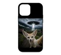 Fennec Fox Selfie avec Alien UFO Funny Meme Coque pour iPhone 12 Mini