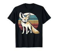Fennec Renards Rétro Fenec Renard Amoureux Animaux Sauvages Art T-Shirt