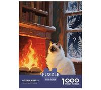 Fennec Terrier Blanc des Highlands de l'OuestJigsaw Puzzle for Adults 1000pcs Age 12+ for Adults Challenge HighDifficulty Beautiful Decoration for Women Gifts for Man38x26cm/1000pcs
