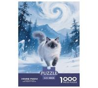 Fennec Terrier Blanc des Highlands de l'OuestJigsaw Puzzles for Adults 1000 Pieces Age 12+ for Adults Educhational Game Challenge Toy Beautiful Decoration for Aduits Kids38x26cm/1000pcs