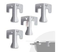 FENNEK Lot de 4 entretoises universelles pour plaques de cuisson - Pour tonneau à feu, brasero et barbecue sphérique - Distance parfaite par rapport à la source de chaleur - Fabriqué en Allemagne