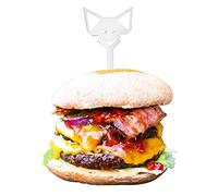 FENNEK Pique à burger | accessoire de barbecue|- acier inoxydable | Made in Germany | lot de 6