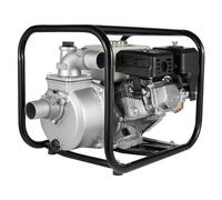 Fennnds Pompe à essence, 4,8 kW, 6,5 HP, moteur 4 temps, pompe à eau sale à essence, hauteur de refoulement de 28 m, aspiration 7 m, réservoir de carburant 3,6 l, 36 m³/h, pompe à eau de jardin