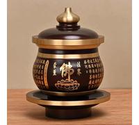 FENNYYAR Cœur en cuivre pur offrant une tasse de Bouddha 9,5 cm, Dieu de la richesse