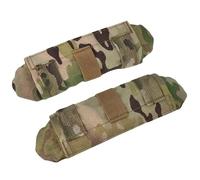 FENOHREFE 1 Paire de Coussinets Tactiques pour Gilet, bandoulière, Coussin Confortable en Maille de Protection, Coussinets de Protection pour randonnée, Accessoires de Sac à Dos, Marron