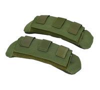 FENOHREFE 1 paire de coussinets tactiques pour gilet, bandoulière, coussin confortable en maille de protection, coussinets de protection pour randonnée, accessoires de sac à dos, marron