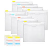 FENOHREFE Lot de 10 organiseurs de rangement pour papier de scrapbooking avec onglets adhésifs pour scrapbooking, papier de scrapbooking