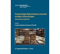 Fenomenologia della produzione normativa tra Italia e Unione Europea. Studi sulle fonti del diritto