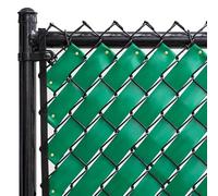 Fenpro Ruban de clôture à maillons de chaîne pour la confidentialité (Vert émeraude)
