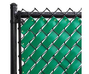 Fenpro Ruban de clôture à maillons de chaîne pour la confidentialité (Vert émeraude)