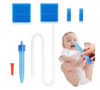 FENQURO 1 Pcs Nasale Bebe, Mouche-bébé, 200 Pièces Filtres d'Aspirateur Nasal, Irrigation Nasale, avec Embout d'Aspiration Nasale en Silicone Nettoyable Réutilisable, Sûr et Confortable
