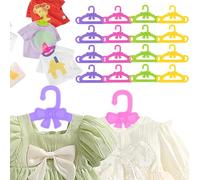 FENQURO 16 Pièces Cintres de Poupée Set Cintres Accessoire pour Bar bi Poupée Fille de 11,5 Pouces, dressing barbie, 10cm