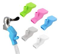 FENQURO 5 Pcs Extension Robinet Enfant, Prolongateur Robinet Pour BéBé Rallonges De Robinet En Silicone De Qualité Alimentaire Pour Enfants Pour Salle De Bain Cuisine Laver Les Mains Et Le Visage