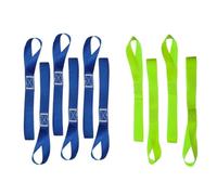FENQURO 8 PCS 40cm*25mm Sangle de Remorquage Vélo, Sangle Remorquage Velo, Sangle Moto Guidon, Anneau d'Arrimage Voiture, Convient pour Le Transport et la Fixation de Cargaisons de Voitures