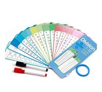 FENQURO Apprendre Les Tables de Multiplication 1÷1 Cartes d'apprentissage, 15 Pcs Apprendre Les Tables de Multiplication Jeu d'entrée à l'école Jeu Multiplication réutilisables Apprendre à calculer