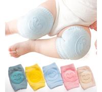FENQURO Genouillères Bébé Antidérapantes 5 Paires, genouillère, genouillère enfant, genouillères, Protection Genoux pour Rampants, Multicolore, Convient aux Garçons et Aux Filles