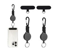 FENQURO Lot de 2 Patchs universels pour Cordon, 2 PCS Porte Carte Badge, transformez Votre Coque de téléphone en chaîne de téléphone, TPU Ultra Fin s'adapte à Toutes Les Coques de téléphone Standard