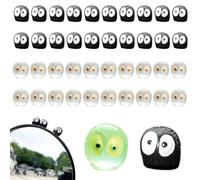 FENQURO Lot de 40 Accessoires de Voiture Soot Sprite Mignon Anime pour Tableau de Bord Rétroviseur et Tableau de Bord Décoration de Studio Ghiibli Décoration Amusante pour Rétroviseur de Voiture