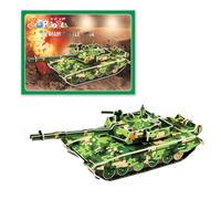 FENQURO Puzzle 3D de type char de combat principal, kits de modèles de machines de guerre à construire pour adultes, puzzles 3D pour adolescents adultes, décoration de la maison, collection
