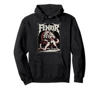 Fenrir Le Loup Nordique Mythique Viking Nordic Legend Art Sweat à Capuche
