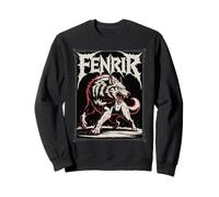 Fenrir Le Loup Nordique Mythique Viking Nordic Legend Art Sweatshirt