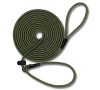 Fenrir Long Line Laisse de dressage professionnelle pour chien de 6 m pour le rappel, facile à utiliser, bouchon à ressort, légère et durable (vert)