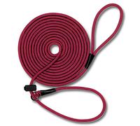 Fenrir Long Line Laisse de dressage professionnelle pour chien de 6 m pour le rappel, facile à utiliser, bouchon à ressort, légère et durable (rouge)