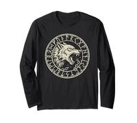 Fenrir Loup d'Odin Runes Fenrirwolf Viking Guerrier Valhalla Manche Longue