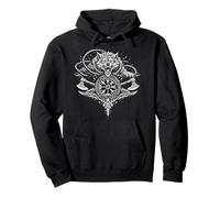 Fenrir Loup d'Odin Runes Fenrirwolf Viking Guerrier Valhalla Sweat à Capuche