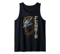 Fenrir Loup Nordique Cercle Runique Ragnarök Art Viking Débardeur