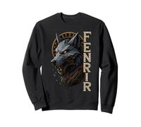 Fenrir Loup Nordique Cercle Runique Ragnarök Art Viking Sweatshirt
