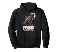 Fenrir Loup Nordique - Viking Valknut Symbole Celtique mythologie Sweat à Capuche