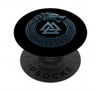 Fenrir Loup Ouroboros Valknut Mythologie Nordique Viking PopSockets PopGrip Adhésif