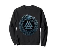 Fenrir Loup Ouroboros Valknut Mythologie Nordique Viking Sweatshirt