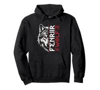 Fenrir Loup Rune Design | Symbole de la mythologie Nordique Sweat à Capuche