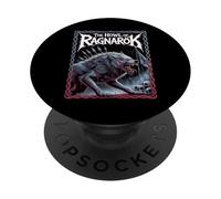 Fenrir The Howl of Ragnarok Mythe Norse Viking Legend Wolf PopSockets PopGrip Adhésif