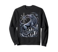 Fenrir Viking Wolf - Valknut Nordique Vegvisir Mythologie Sweatshirt