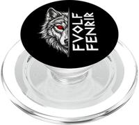 Fenrir Wolf Norse Rune Graphique Yeux Rouges. PopSockets PopGrip pour MagSafe
