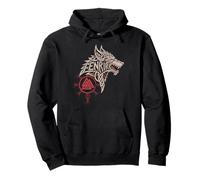 Fenrir Wolf Norse Valknut Symbole Celtique Nœud Viking Sweat à Capuche