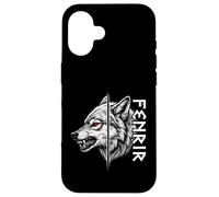 Fenrir Wolf Rune Design | Symbole de la mythologie Nordique Coque pour iPhone 16