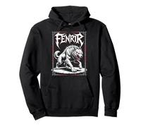 Fenrir Wolf Viking Mythologie Nordique Antique Art Nordique Sweat à Capuche