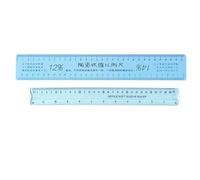 Fenroq 2 Pièces Ensemble D'Échelle de Rétrécissement en Céramique Règle Souple en Plastique Bricolage Façonnage en Céramique Multifonctionnel Dessin Mesureur Outils de Poterie B